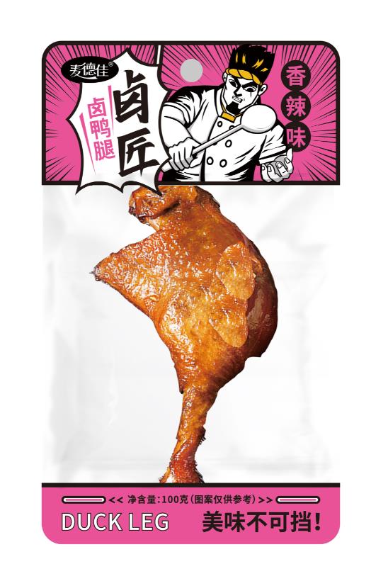 100g卤鸭腿（香辣味）